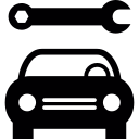 voiture et clé à molette